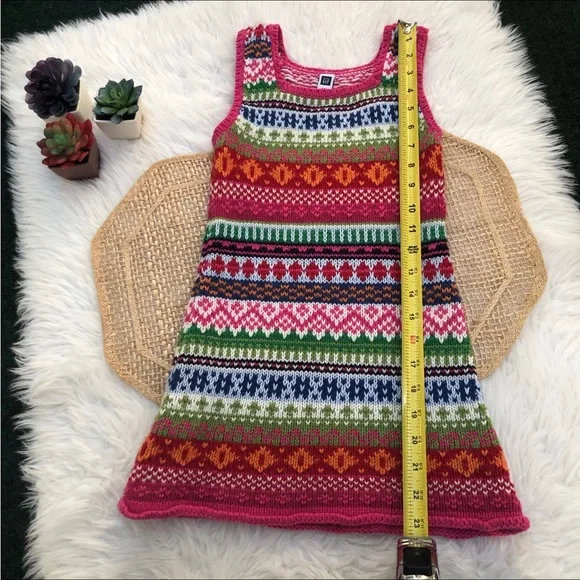 GAP Nordic Sweater Dress Girls 5 - Picture 7 of 10